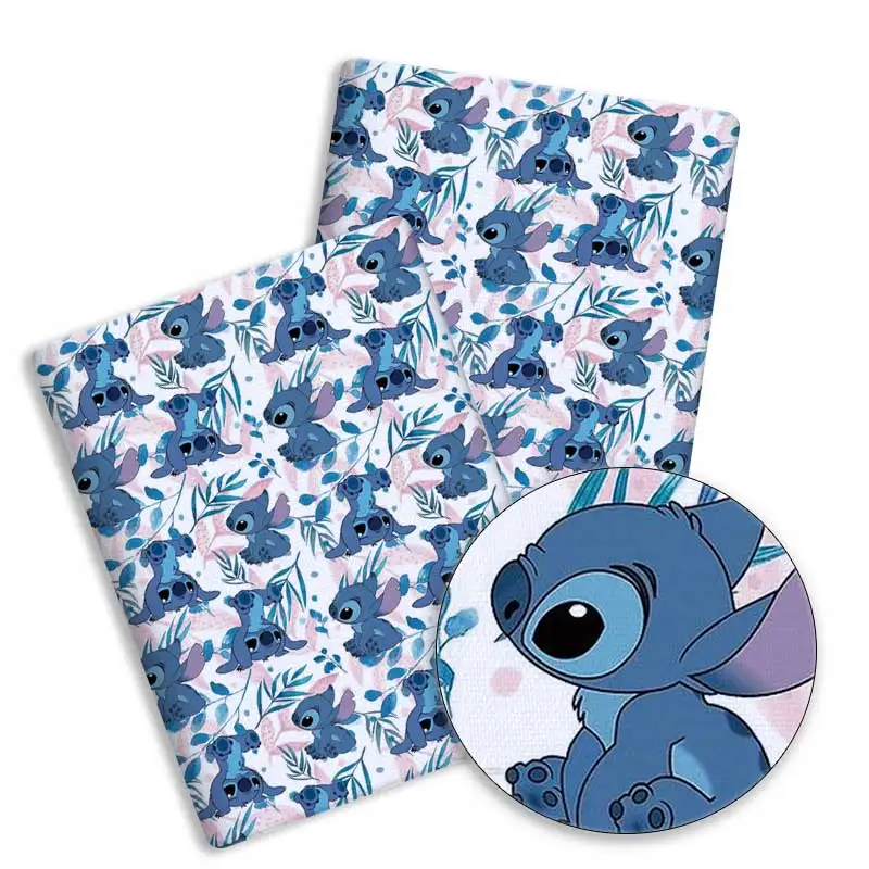 نسيج قطني كرتوني ديزني ، نسيج مرقع ، نسيج منزلي ، خياطة فستان دمية ، ستارة ، بوليستر ، 140 × 50 سم