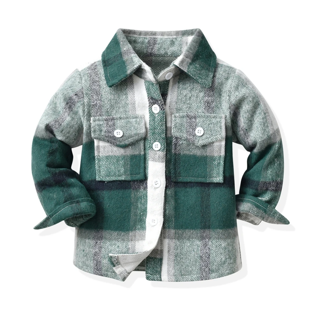 

Baywell Spring Casual Cotton Sanding Tops Classic Children Boys Plaid Shirts Kids Long Sleeve Shirt for Autumn 1-7 Years