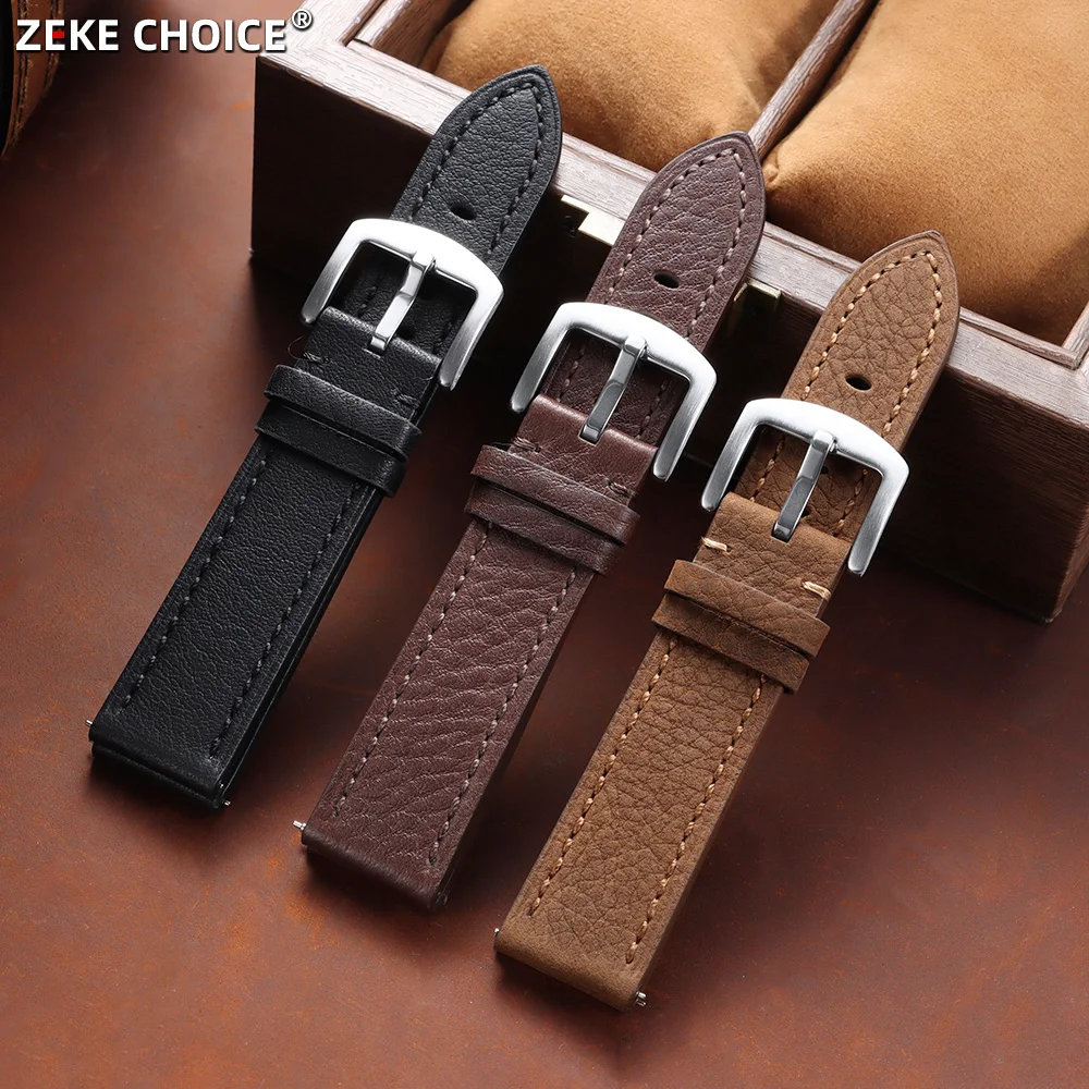 Pulseira de Couro Genuíno Vint - Smartwatch Vintage Watches For Men avaliação e preço