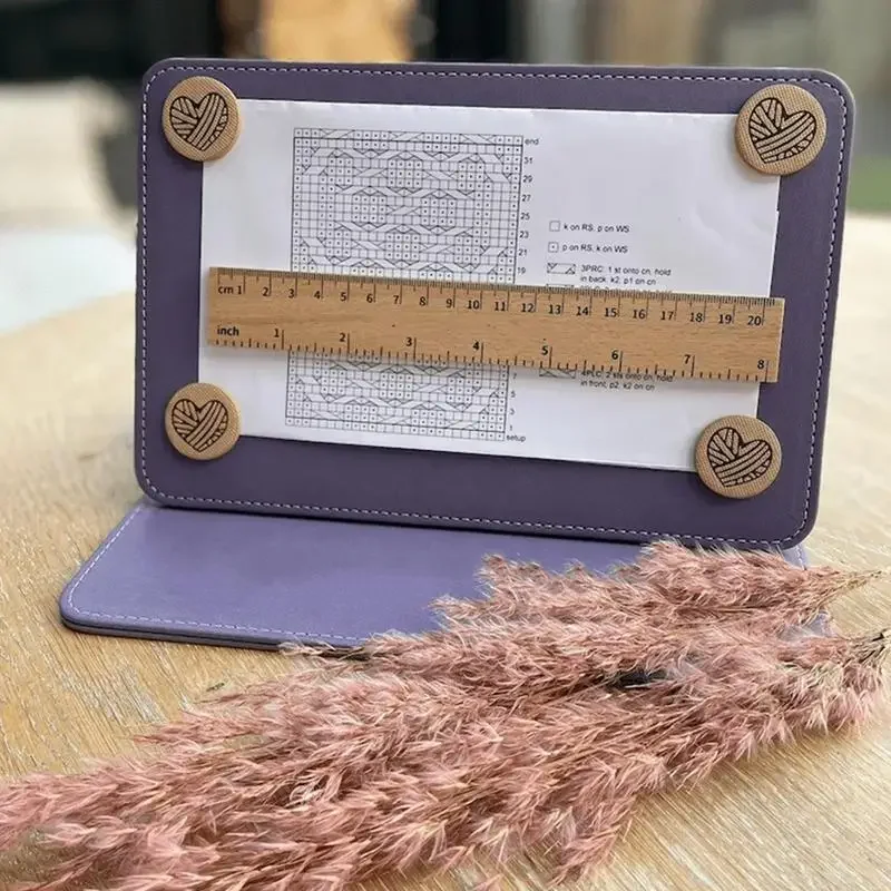 Crochet Chart Holder Crochet Pattern Chart Keeper Easy To Use Foldable Portable Magnetic Knitting Chart Keeper For Knitting