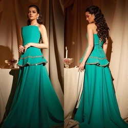 Customized Jiayigong  s Sequined Ruched Engagement A-line Strapless Bespoke Occasion Gown Long Dresses