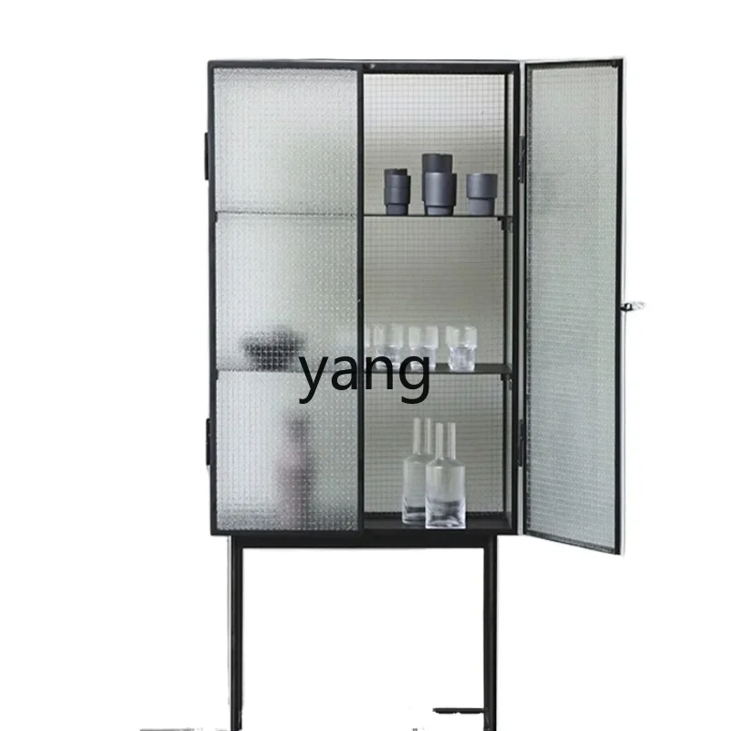 lmm Changhong Glass Sideboard Modern Minimalist High Cabinet Storage Living Room Storage Home Wine Cabinet