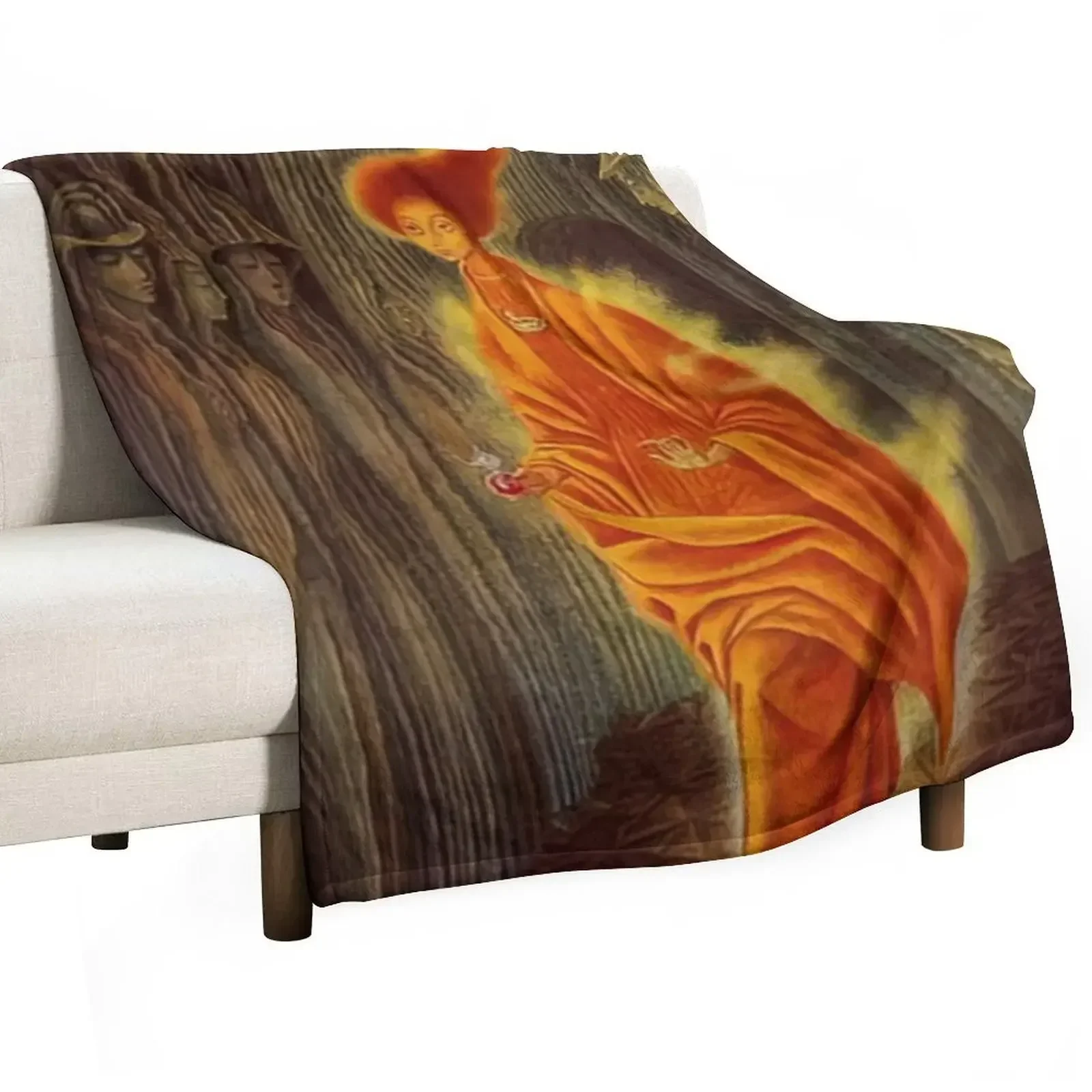 The Call by Remedios Varo Throw Blanket valentine gift ideas Thermals For Travel Blankets