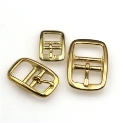1Piece Solid Brass Bag Strap Belt Buckle Adjustable Pin Buckle Leather Craft Bag Parts Handbag Garment Pet Collar Accessoires