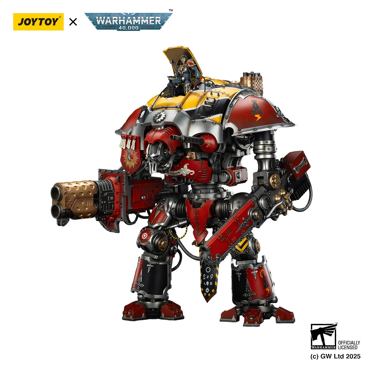 

JOYTOY Warhammer 40K Imperial Knights House Raven Knight Errant Action Figure Toys Errant Model Doll House Raven Collection