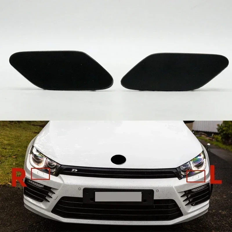 For VW Scirocco R Facelift 2015-2018 Front Bumper Head Light Headlamp Washer Jet Cover Cap Lid