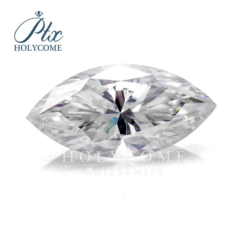 

Holycome Moissanite 3X6-10x20mm GRA Certificated Marquise DEF VVS1 Brilliant Cut Moissanite Loose Gemstones