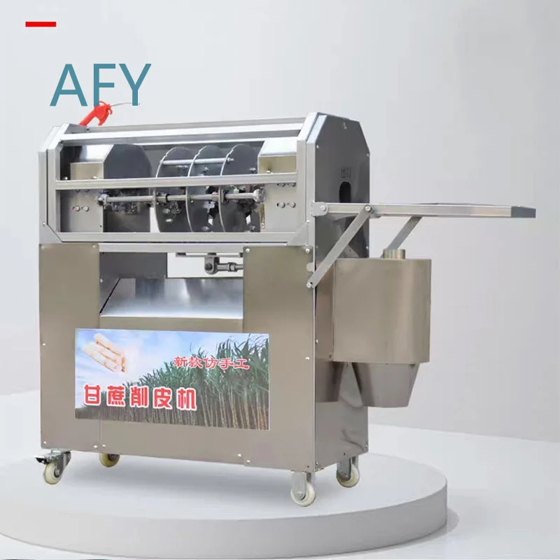 Automatic Sugarcane Peeling Machine for Commercial Use Imitation Manual Cutter Cleaning Equipment for Fresh Cane Processing