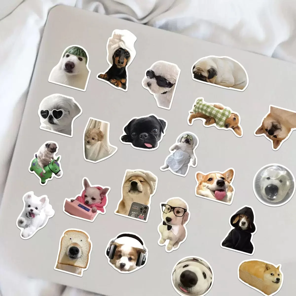 

Cute dog fun sticker set, suitable for notebooks, phone cases, computer decorations, and gifts