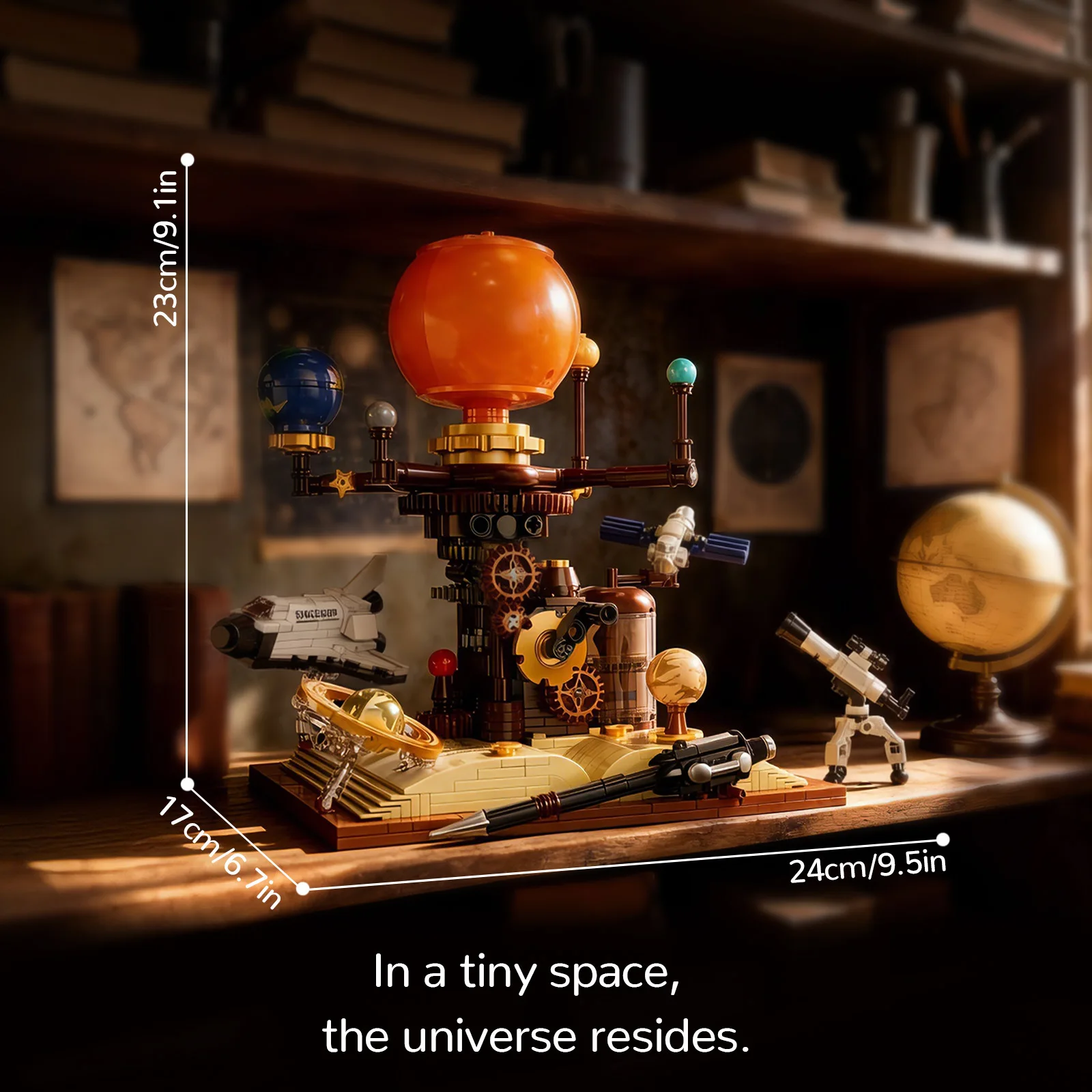 Idea Mini Block Space Journey Explore Building Brick 3D Book Solar System Construction Model Kits Educational Toys For Gifts