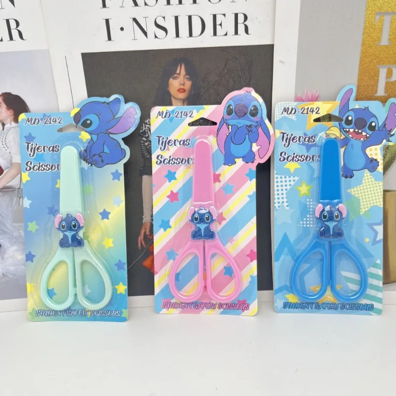 Disney Stitch Scissors Cartoon Anime Cute Stitch Paper Cuttings Knife Students Stationery Fashion Charm Home Goods Holiday Gifts