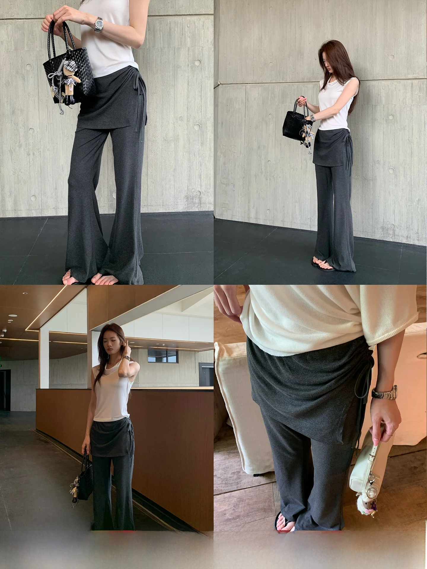 

Женские повседневные джинсы-клеш с высокой талией, свободного кроя, эластичные, с эффектом утяжки, летние, модные