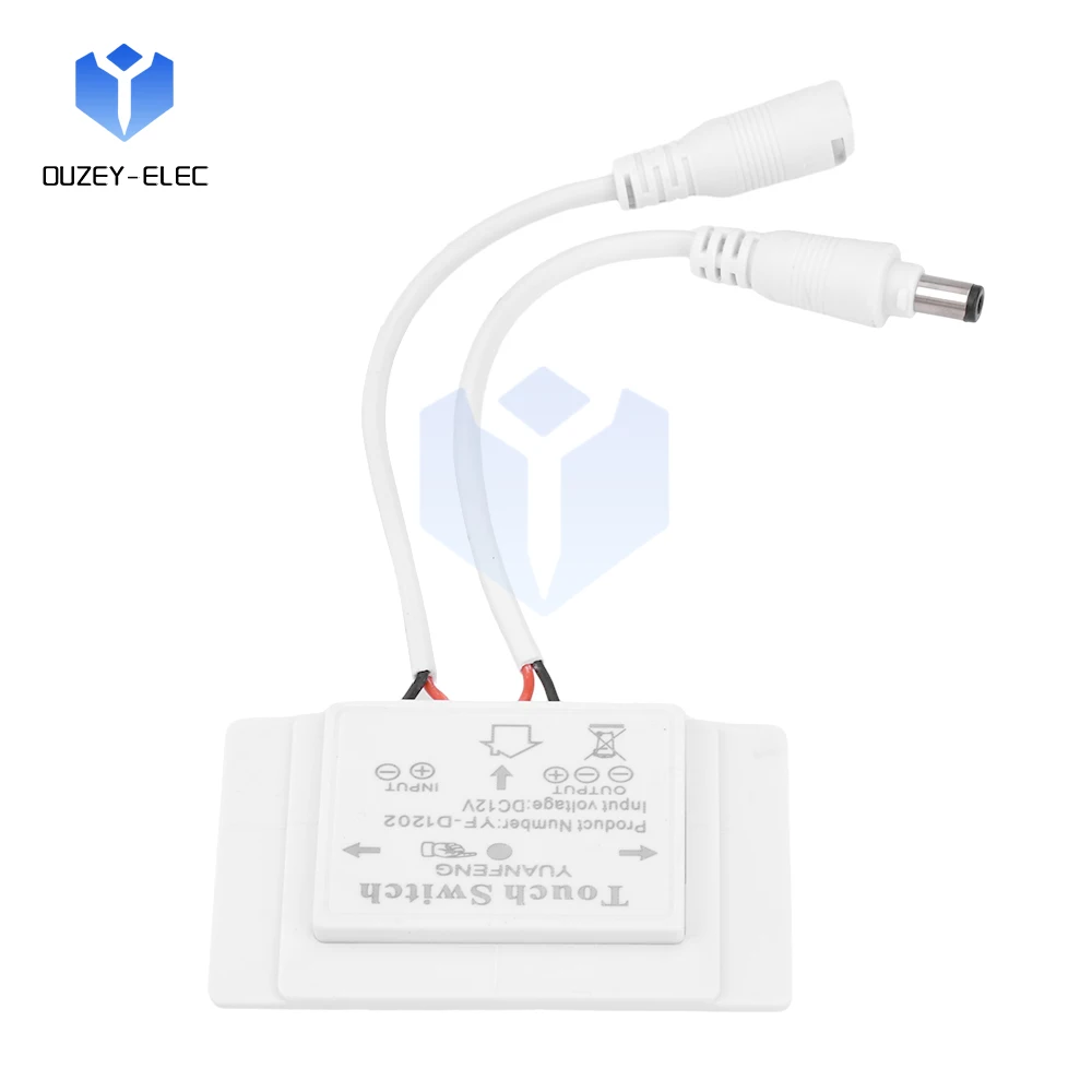 DC 12V 5A สวิทช์สัมผัส LED Dimmer LED Driver Controller High Power LED โมดูลสําหรับกระจก