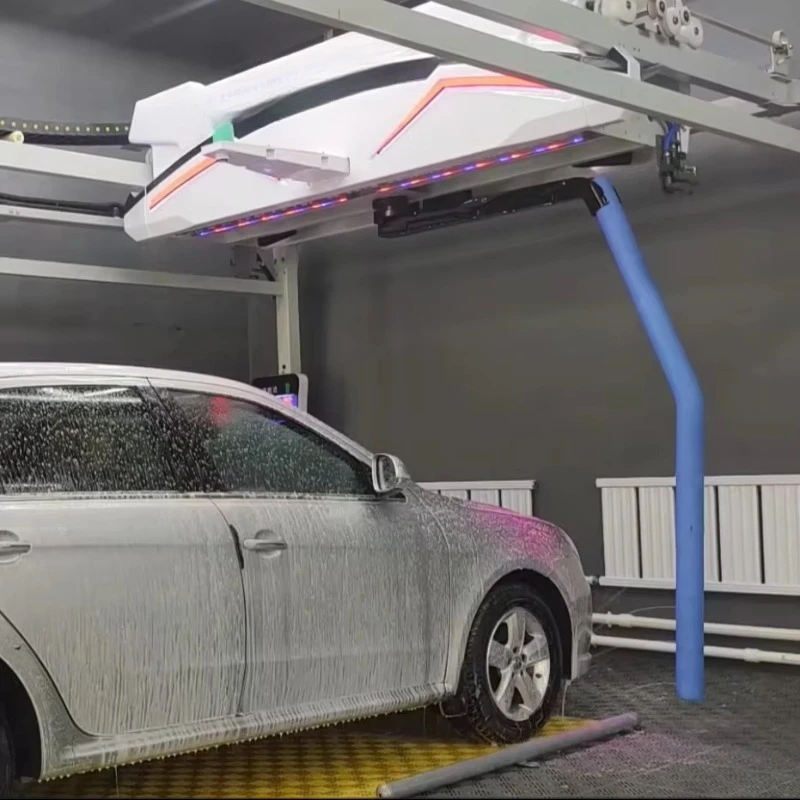 Customized Automatic Touchless Car Wash Machine Stainless Steel Electric Self-Cleaning Rollover Technology 3-8 Minute Wash Time