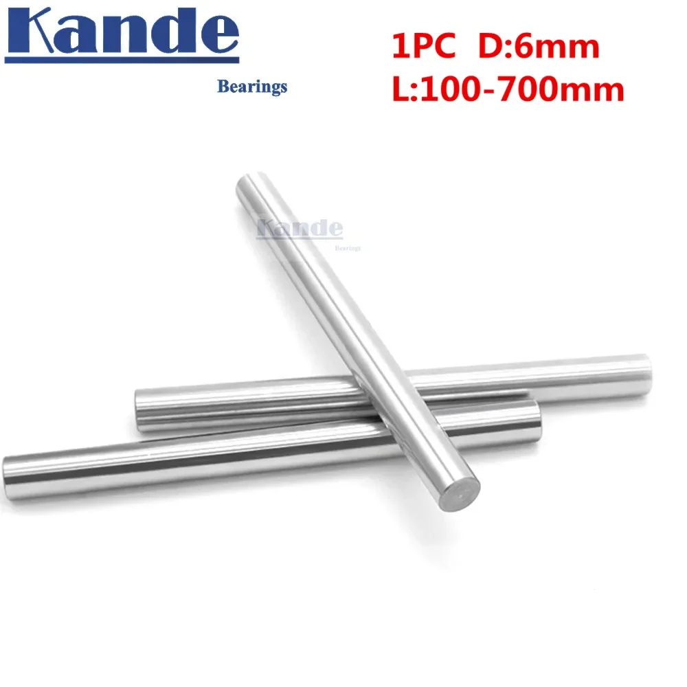 

Kande Bearings 1pc d: 6mm 100-600mm chrome plate3D printer rod shaft 6mm linear shaft chrome plated rod shaft CNC parts