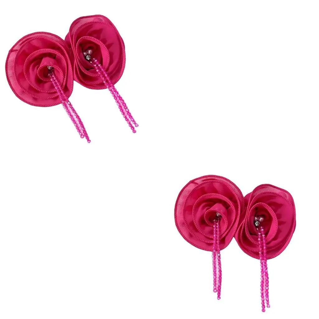 

652F Eye-Catching Flower Fabric Applique Brooch Sewing on Patches for Wedding/ Evening Dress Clothing Patches