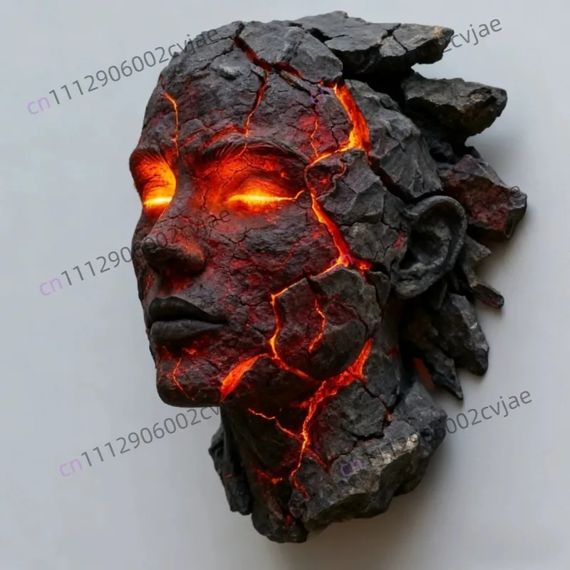 New Cracked Soul Wall Light Cracked Soul Wall Light Resin Crafts