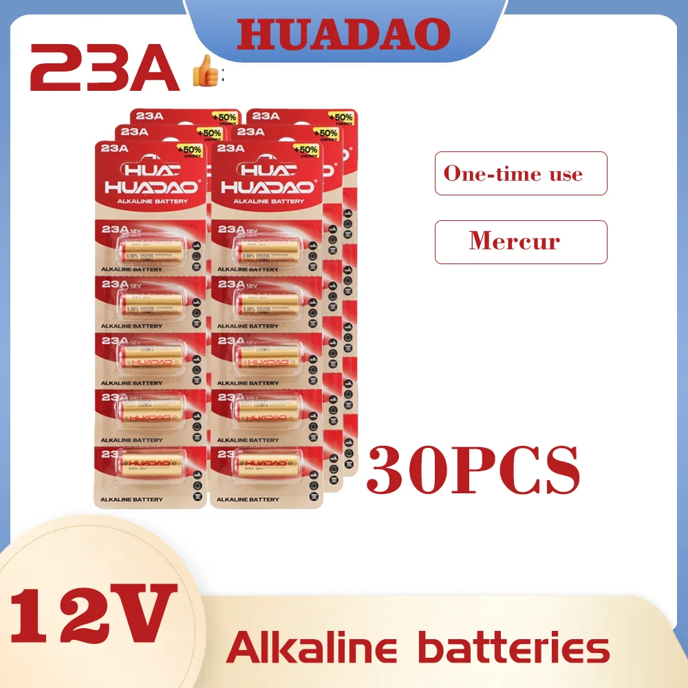 23A 12V Batterij voor deurbel afstandsbediening speelgoed droge alkaline batterij L1028 21/23 A23 E23A K23A V23GA GP23A RV08 LRV08 23A