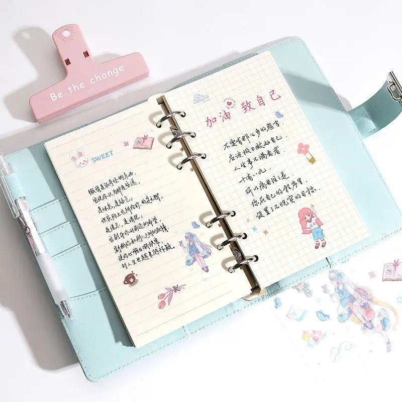 Portable Makaron Creative Password Diary Multi-function Locked Notepad Stationery Notebooks and Journals Sketchbook A6 Binder