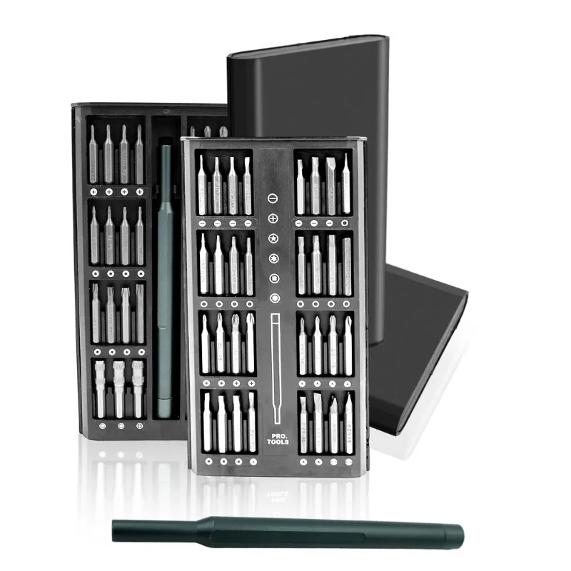 Für iPhone, PC, Uhr, Kamera, Brille, 63-in-1 Präzisions-Schraubendreher-Set, Schraubendreher mit Sechskant- und Flachkopf, magnetischer Schraubendreherkopf