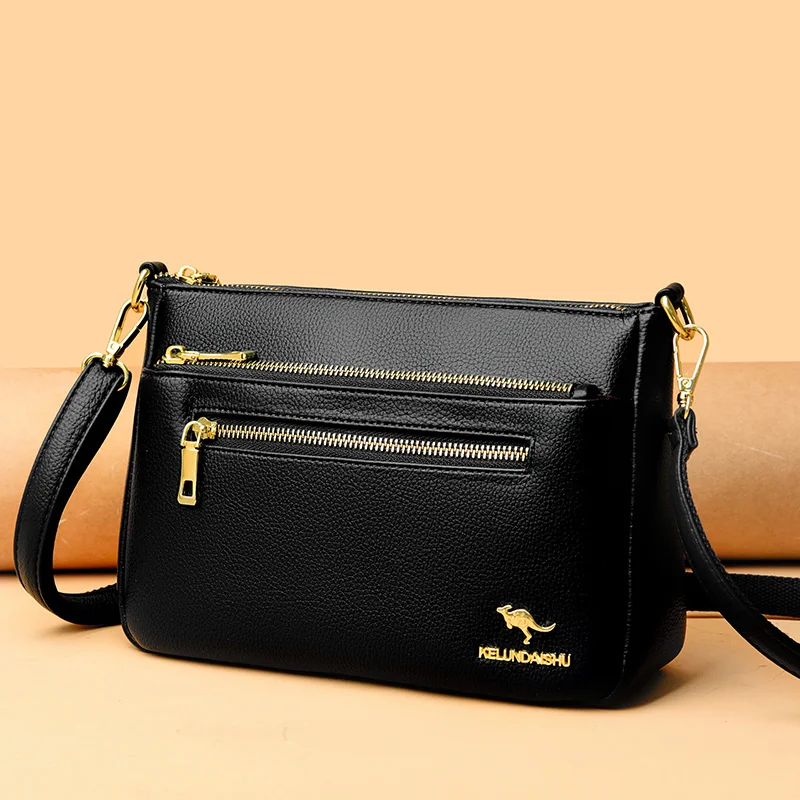 

New Genuine Luxury Designer Leather Shoulder Crossbody Bags For Women High Quality Messenger Bags Ladies Purses And Handbags Sac