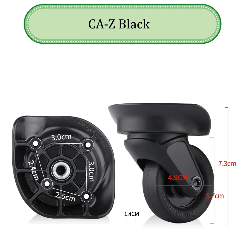 Suitable For Samsonite CA-Z Universal Wheel Trolley Case Wheel Replacement Luggage Pulley Sliding Casters Wear-resistant Repair
