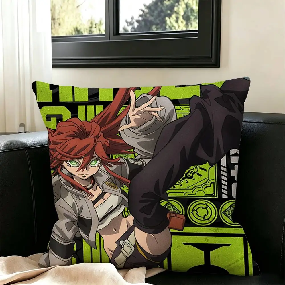 Gachiakuta Anime  Pillow Case Square Double-Sided Sofa Cushion Cover Bedroom Bedside Pillow