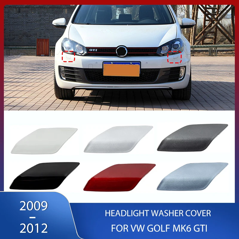 Front Bumper Headlight Washer Nozzle Cover Cleaner Spray Case Cap For VW Golf MK6 GTI 2009 2010 2011 2012 5K0955109A 5K0955110A