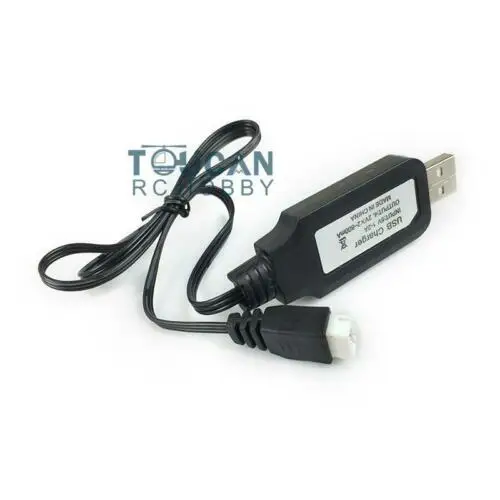 In Stock USB Cable Spare Parts for HENG LONG Charger Liion Battery RC Tank Electronic Balanced Head Toucan Controlled Toys