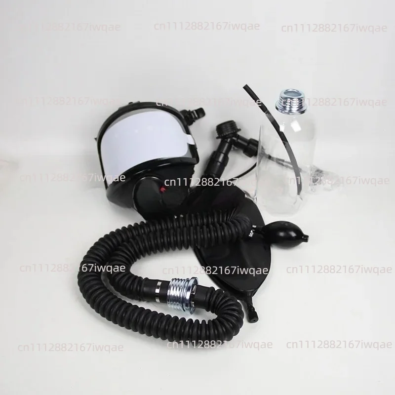 Silver plated curved gas mask set, special gas duct for gas mask, dual accessories