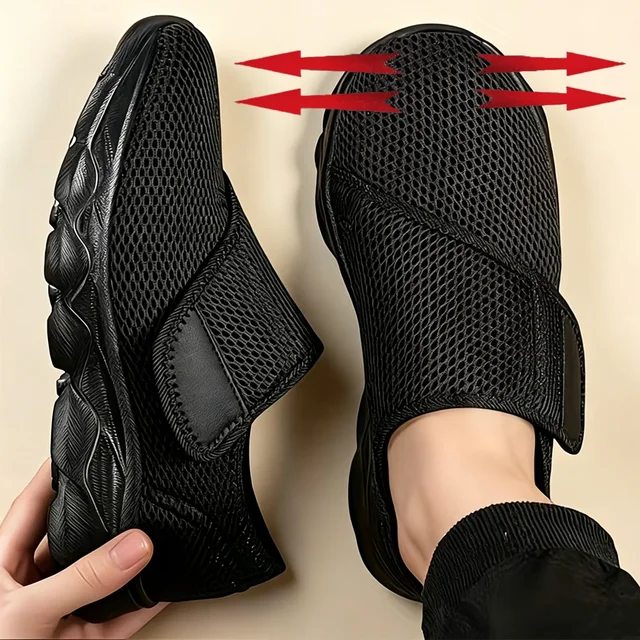 Nouvelles Chaussures Décontractées Unisexe Orthopédiques pour Femmes et Hommes, Confortables et Souples, Idéales pour Pieds Larges, Gonflés, avec Correction de l'Éversion du Pouce, Adaptées aux Diabétiques 1