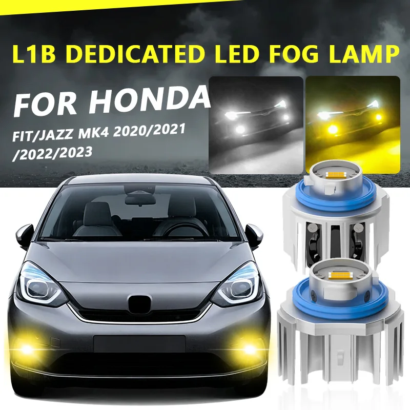 

FOR HONDA FIT/JAZZ MK4 2020/2021/2022/2023 New LED Car Fog Lamps L1B monochrome/Dual Color Yellow White Car Led Fog Lights