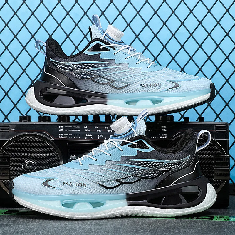 

Men's Shoes Breathable All-match Mesh Shoes Casual Sports Trendy Shoes Men's All-match Wear-resistant Running Shoes for Men