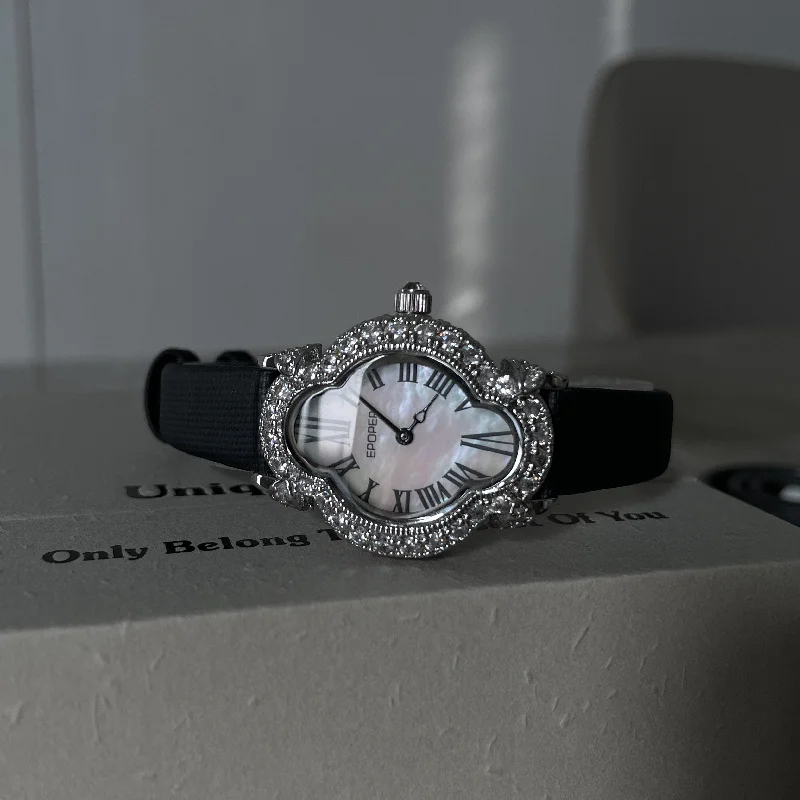 Vintage Minimalist Quartz Women's Watch Japanese Movement Roman Numerals Dial Leather Waterproof Ladies Watch relojes para mujer