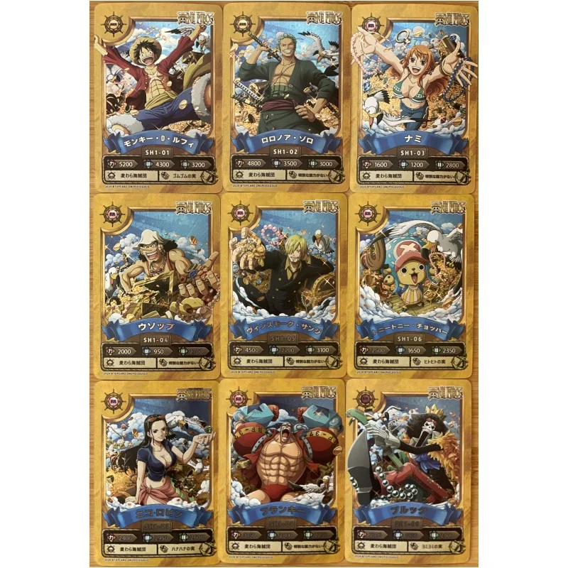 One Piece Flash Card Monkey D Luffy Boa Hancock Nami Roronoa Zoro Diy A Set of 54 Sheet Anime Collection Action Toy Figures Gift