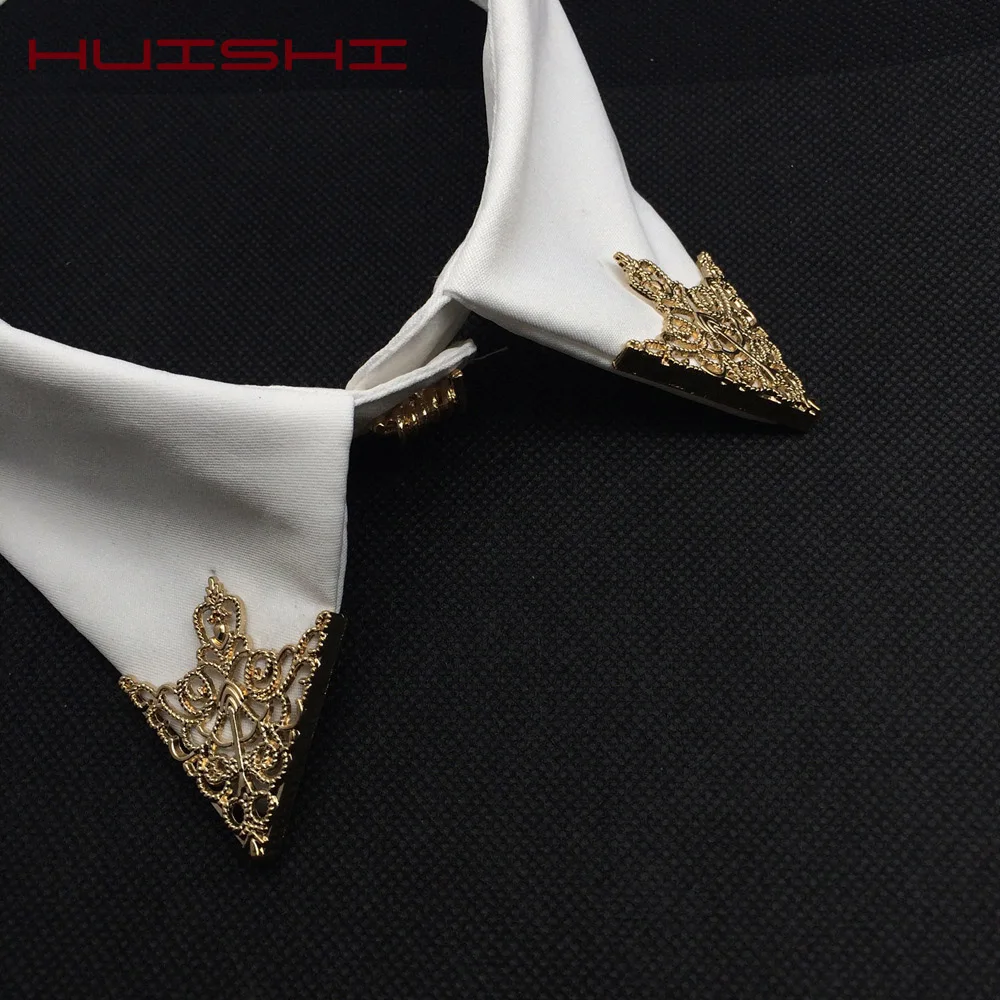 Vintage Tie Clip Brooch Pin Silvery Gold Bronze Colored Skeleton Brooch For Men Shirts Wedding Party Neckwear Suit Accessories