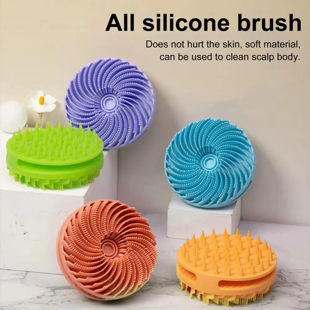 

Double-sided Soft Bristle Shower Brush Massage Cleaning Body Shampoo Brush Silicone Multi-functional Bath Brush Mud Removal