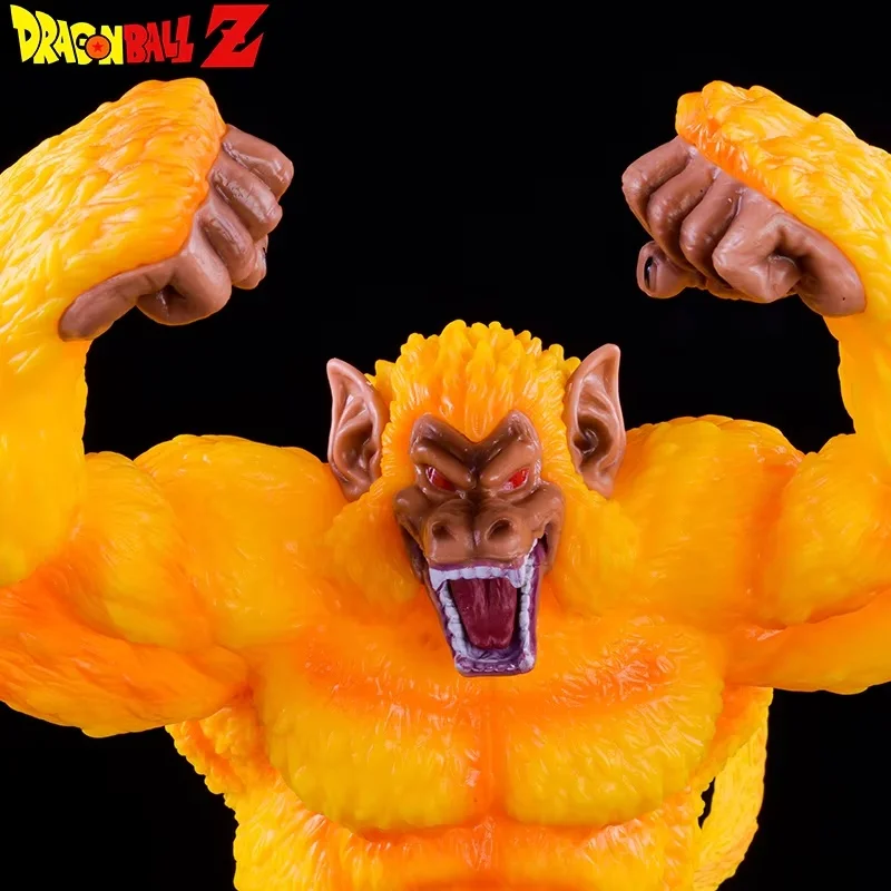 40cm Dragon Ball Z Super Large Golden Version Of Vegeta Great Ape Gorilla Theater Version Hand Office Action Figures Model Toys