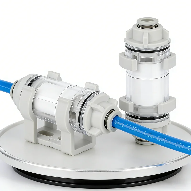 10Pcs  ZFC100/ZFC200-04B/06B-08B Pneumatic vacuum filter pipeline type negative pressure filter element