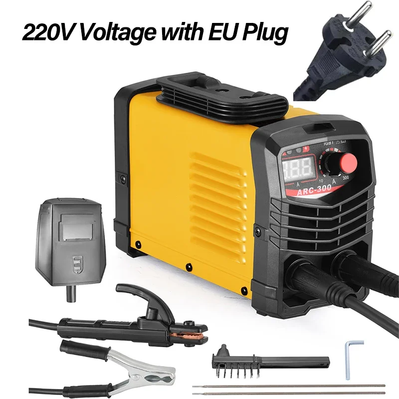300A MMA ARC Welder 110V 220V AC and DC Electric Intelligent IGBT Inverter Welding Machine Welding 1.6-3.2mm Electrodes,Metal
