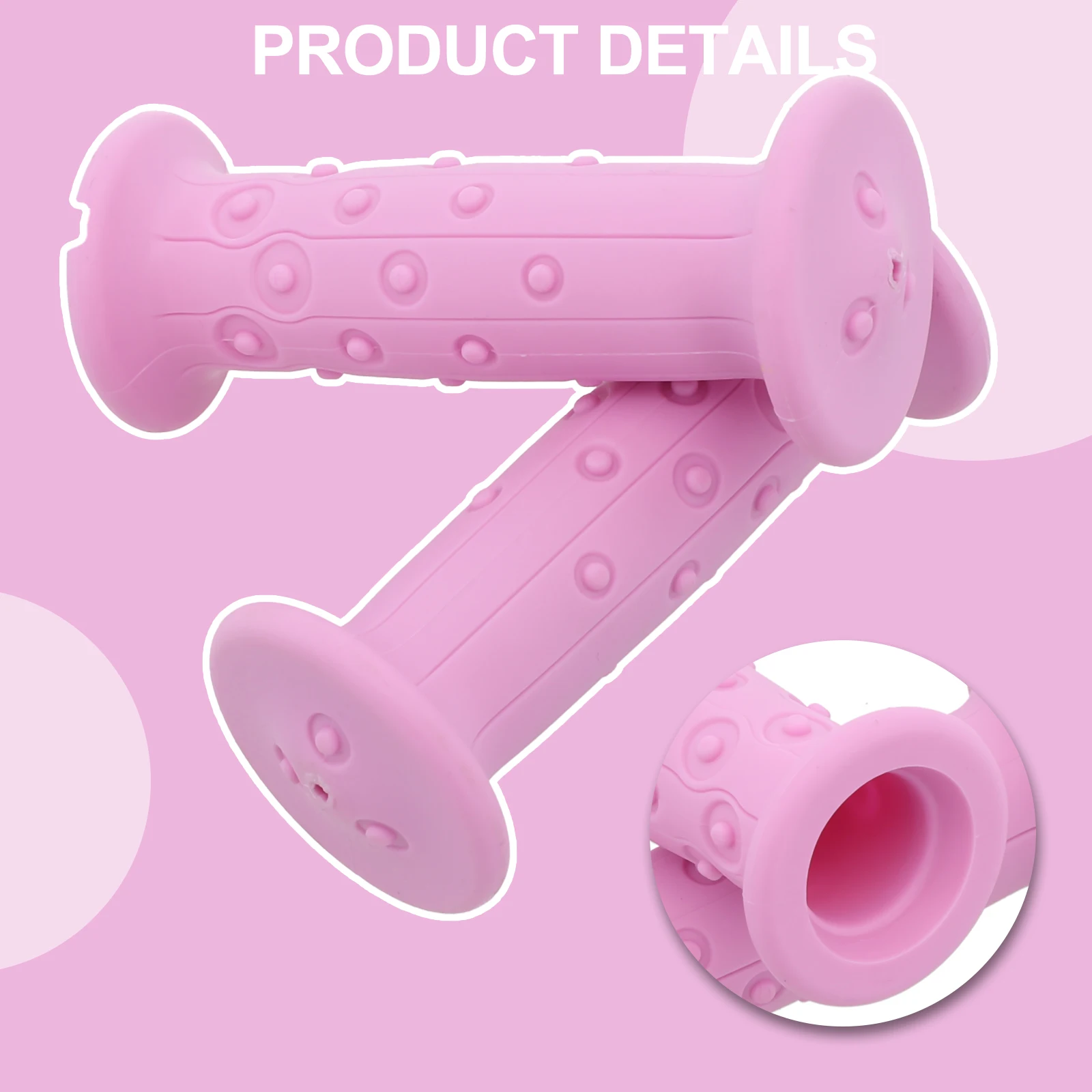 

Brand New Long Lasting Handlebars Grip Handle Cover Soft Spare Anti-slip Children Easy Installation Replacement Rubber