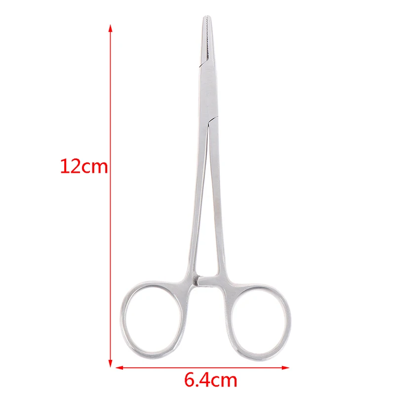 Imagem -06 - Curvo Hemostat Farm Tool Bloqueio Fórceps Agulha Braçadeira Sutura Agulha Titular 12cm