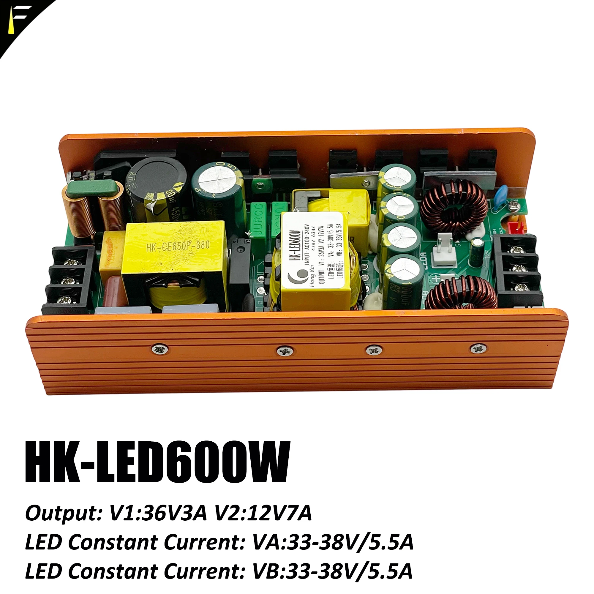 

Сценический светодиодный луч с подвижной головкой Источник питания Hong Kai HK-LED600W (CC-CV) 600 Вт для Follow Spot/LED модуль луча света