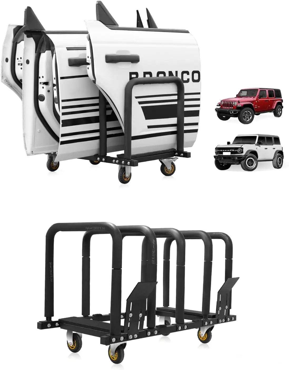 

Door Hanger Storage Ra Braet Holder Compatible With 2007-2024 Jk Jl Gladiator Jt And Compatible With 2021-2024 Ford Bronco