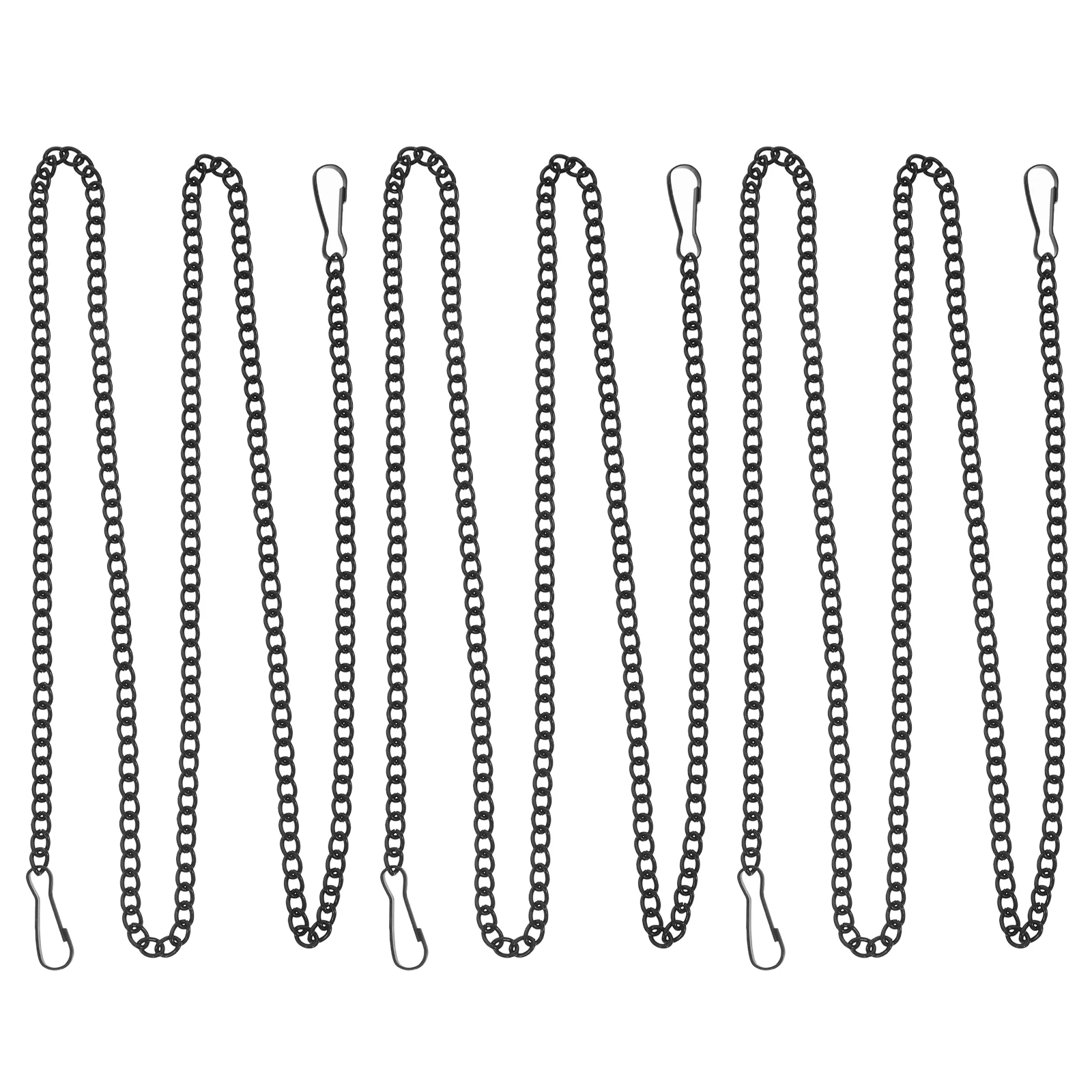 

10pcs Hanging Chains Iron Hooks for Plant Picture Posters Billboards Chalkboards Ornament Decor Metal Chain Hardware