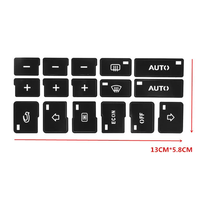 1PC Dash AC Radio Button Repair Stickers for GMC Avalanche Tahoe Sierra 2007-2014 Climate Control