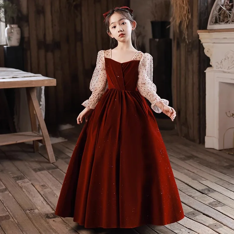 Luxury Dresses for Girl Dress for Wedding Elegant  Girls Clothes Kid's Festa Junina Dresses on Offer Liquidation Girl Party