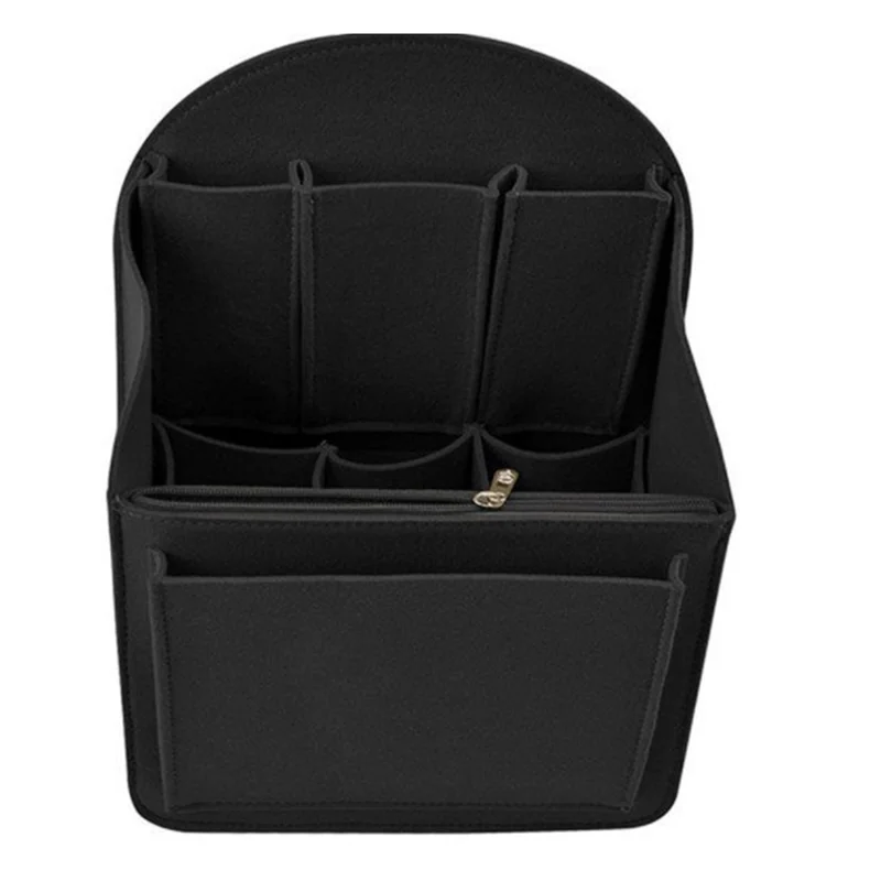 

AA81-2PCS Органайзер для макияжа Фетровая сумка-вставка Портативные косметички Рюкзак Сумки для сумочки Дорожный внутренний кошелек