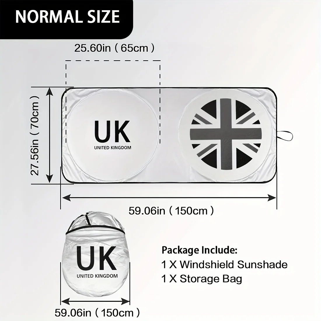 Union Jack Sunshade Is Suitable For Mini Cooper F55 F56 F54 F60 R55 R56 R58 R59 R60 R61
