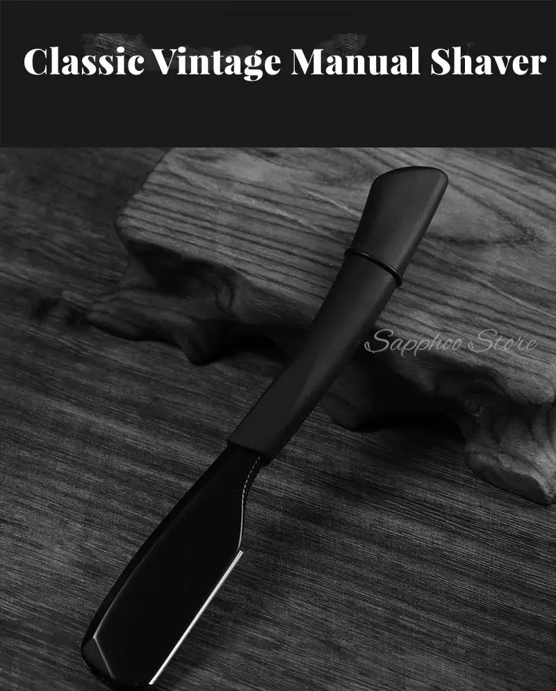 6 "silber Schwarz Silica Gel Rasiermesser Für Männer Frauen Barber Rasieren Messer Frühling Design Bart Gesicht Achsel Körper mit Klingen – Detail 13